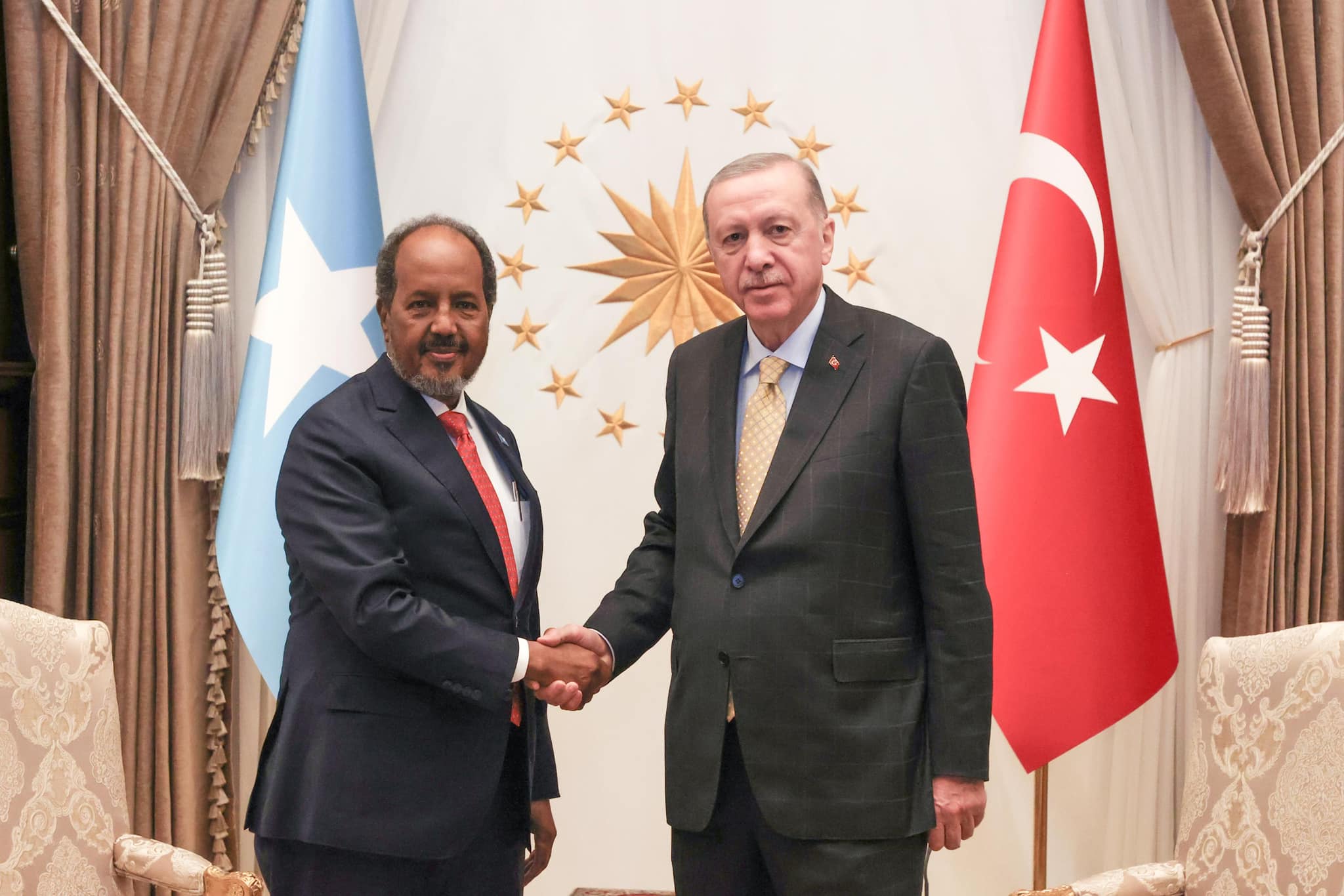 Madaxweyne Xasan Sheekh iyo Recep Tayyip Erdoğan oo yeeshay kulan dhanka Taleefanka ah