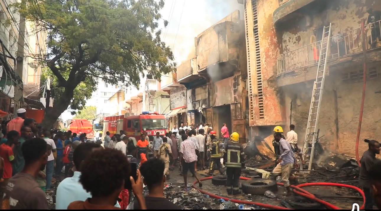 Dabkii Suuqa Bakaaraha oo la damiyay; baaritaan iyo qiimeyn khasaaro oo socda